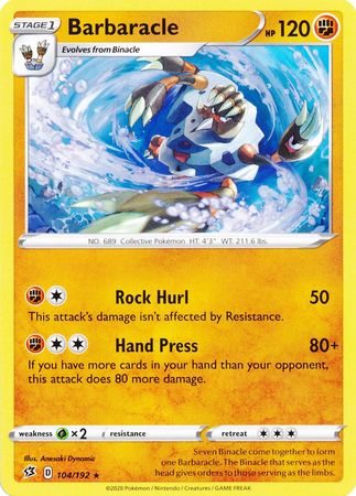 Rebel Clash - 104/192 - Barbaracle