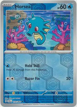 Karta Pokémon - Shrouded Fable - 010/064 - Horsea (Reverse Holo)