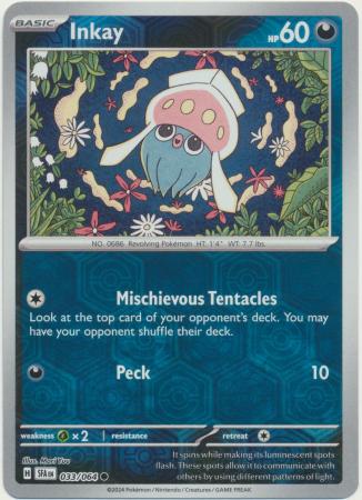 Karta Pokémon - Shrouded Fable - 033/064 - Inkay (Reverse Holo)