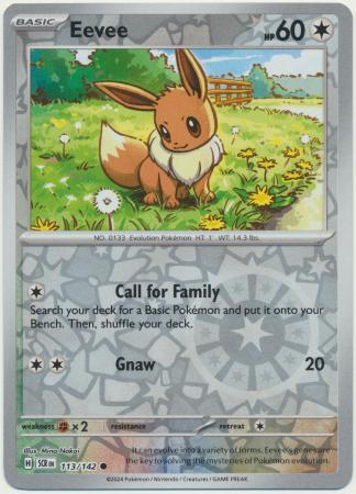Stellar Crown - 113/142 - Eevee (Reverse Holo)