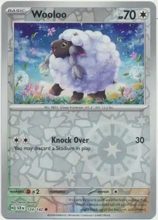 Stellar Crown - 124/142 - Wooloo (Reverse Holo) Stellar Crown - 124/142 - Wooloo (Reverse Holo)
