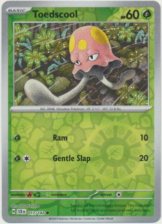 Stellar Crown - 017/142 - Toedscool (Reverse Holo)