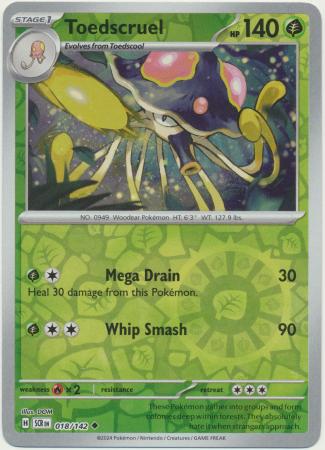 Stellar Crown - 018/142 - Toedscruel (Reverse Holo)