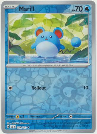 Stellar Crown - 033/142 - Marill (Reverse Holo)