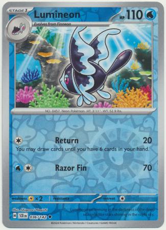 Stellar Crown - 036/142 - Lumineon (Reverse Holo)