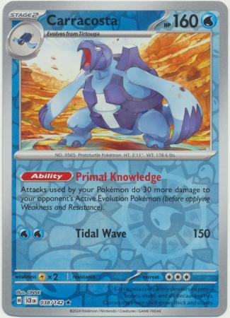 Stellar Crown - 038/142 - Carracosta (Reverse Holo)