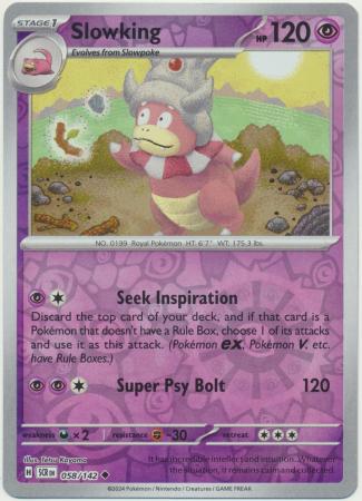 Stellar Crown - 058/142 - Slowking (Reverse Holo)