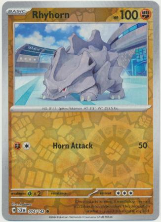 Stellar Crown - 074/142 - Rhyhorn (Reverse Holo)