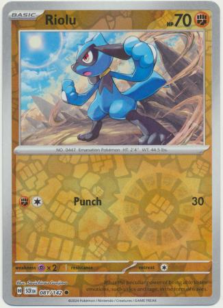 Stellar Crown - 081/142 - Riolu (Reverse Holo)