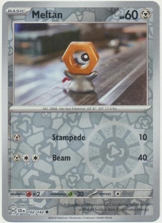 Stellar Crown - 102/142 - Meltan (Reverse Holo)