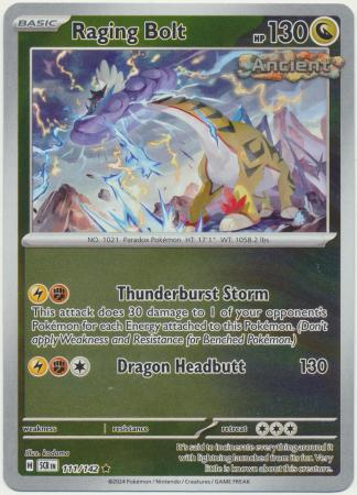 Stellar Crown - 111/142 - Raging Bolt (Reverse Holo)
