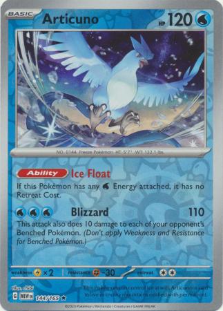 151 - 144/165 - Articuno (Reverse Holo)