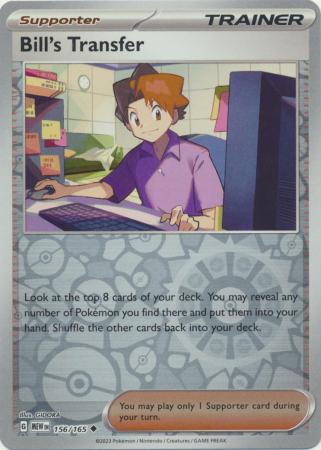 151 - 156/165 - Bill's Transfer (Reverse Holo)