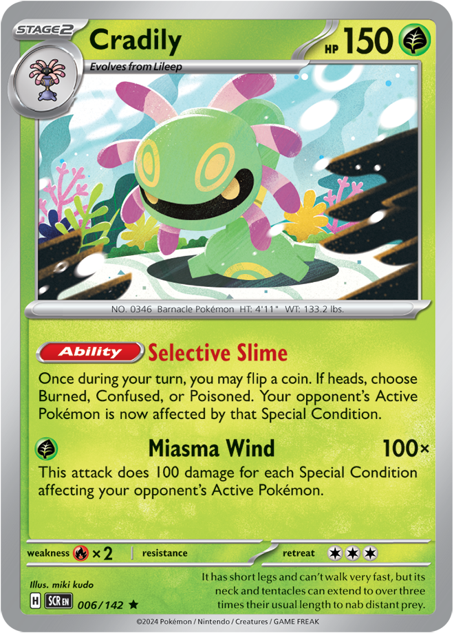 Stellar Crown - 006/142 - Cradily (Holo)