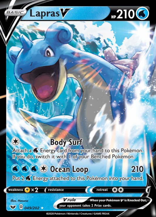 Sword & Shield - 049/202 - Lapras V