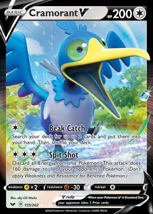 Sword & Shield - 155/202 - Cramorant V