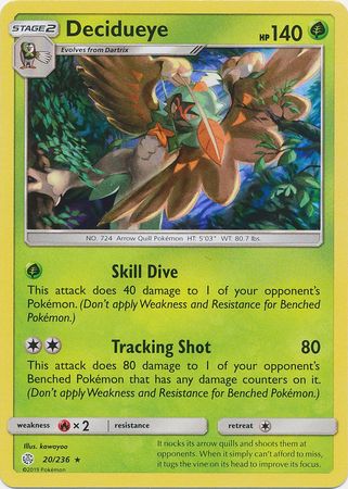 Cosmic Eclipse - 020/236 - Decidueye (Holo)