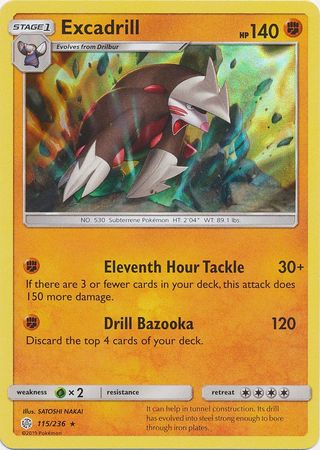 Cosmic Eclipse - 115/236 - Excadrill (Holo)