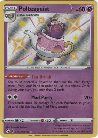 Karta Pokémon - Shining Fates - SV053/SV122 - Polteageist