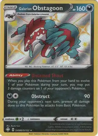 Karta Pokémon - Shining Fates - SV080/SV122 - Galarian Obstagoon