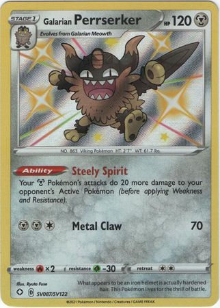 Karta Pokémon - Shining Fates - SV087/SV122 - Galarian Perrserker