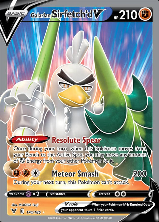 Vivid Voltage - 174/185 - Galarian Sirfetch'd V
