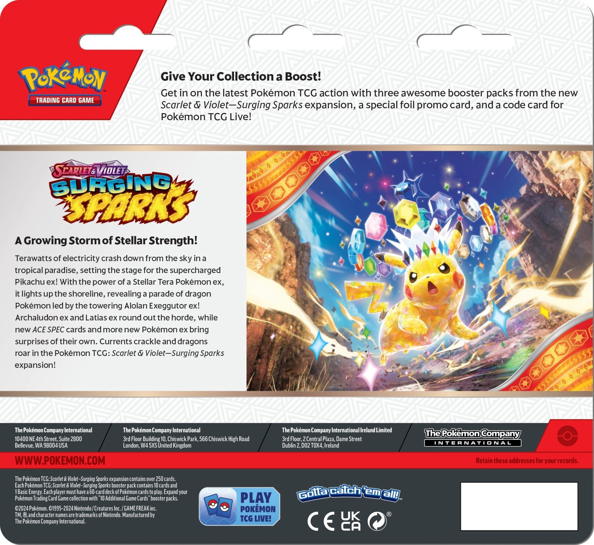 Pokemon: Surging Sparks - 3-pack