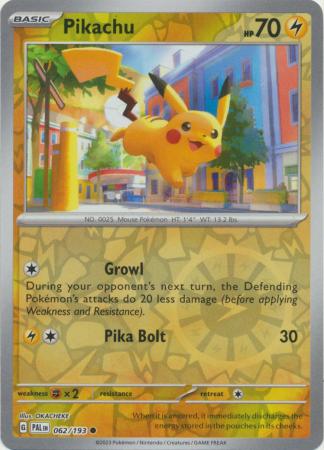 Karta Pokémon - Paldea Evolved - 062/193 - Pikachu (Reverse Holo)