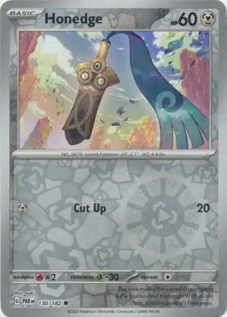 Paradox Rift - (Reverse Holo) (116) Karta Pokémon - Paradox Rift - 130/182 - Honedge (Reverse Holo) - obrazek 1