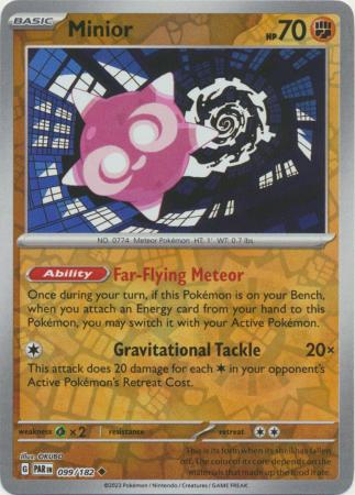 Karta Pokémon - Paradox Rift - 099/182 - Minior (Reverse Holo)