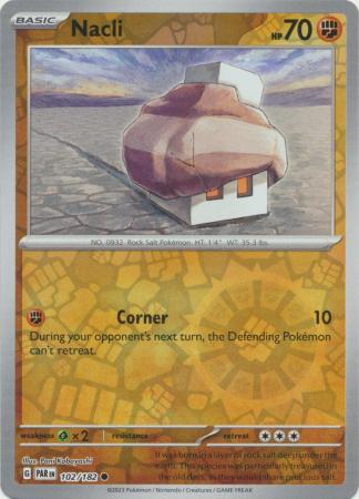 Karta Pokémon - Paradox Rift - 102/182 - Nacli (Reverse Holo)