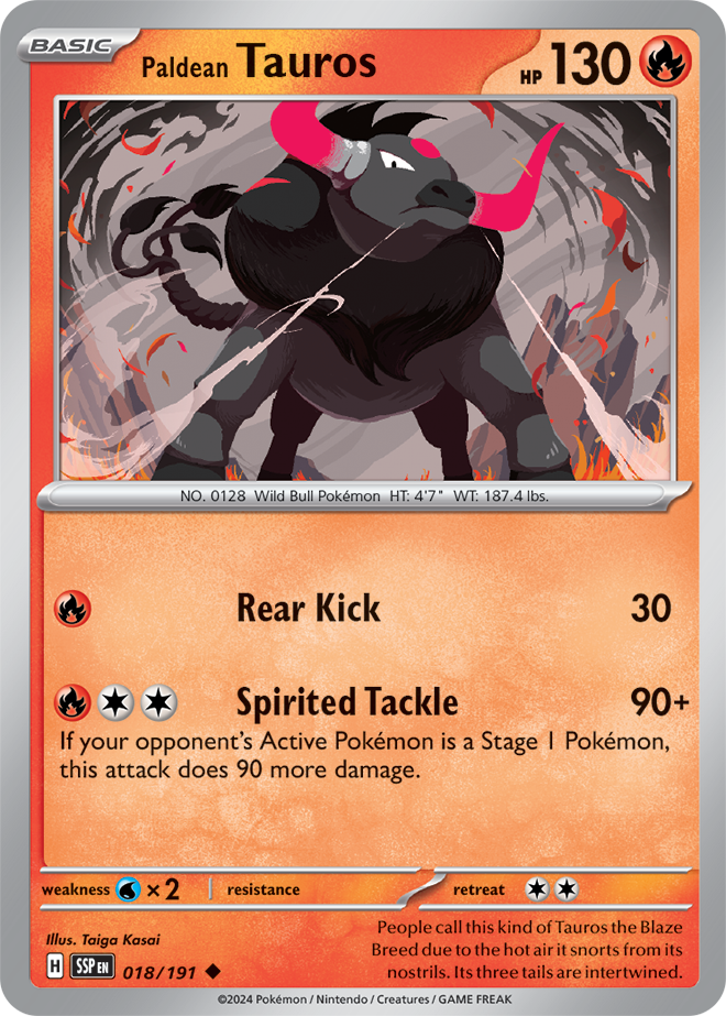 Surging Sparks - 018/191 - Paldean Tauros