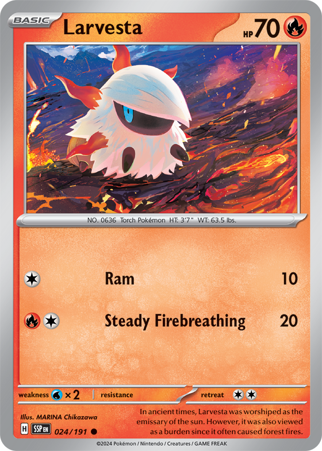 Surging Sparks - 024/191 - Larvesta