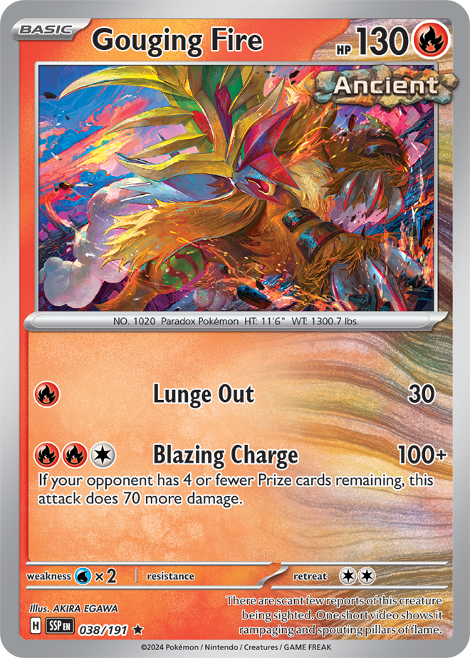 Surging Sparks - 038/191 - Gouging Fire (Holo)