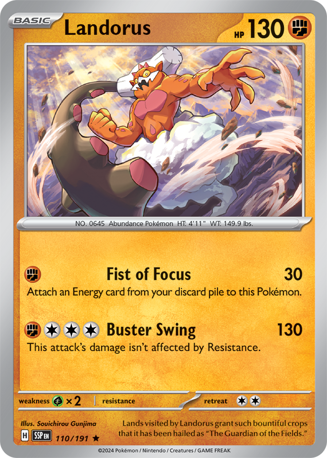 Surging Sparks - 110/191 - Landorus (Holo)