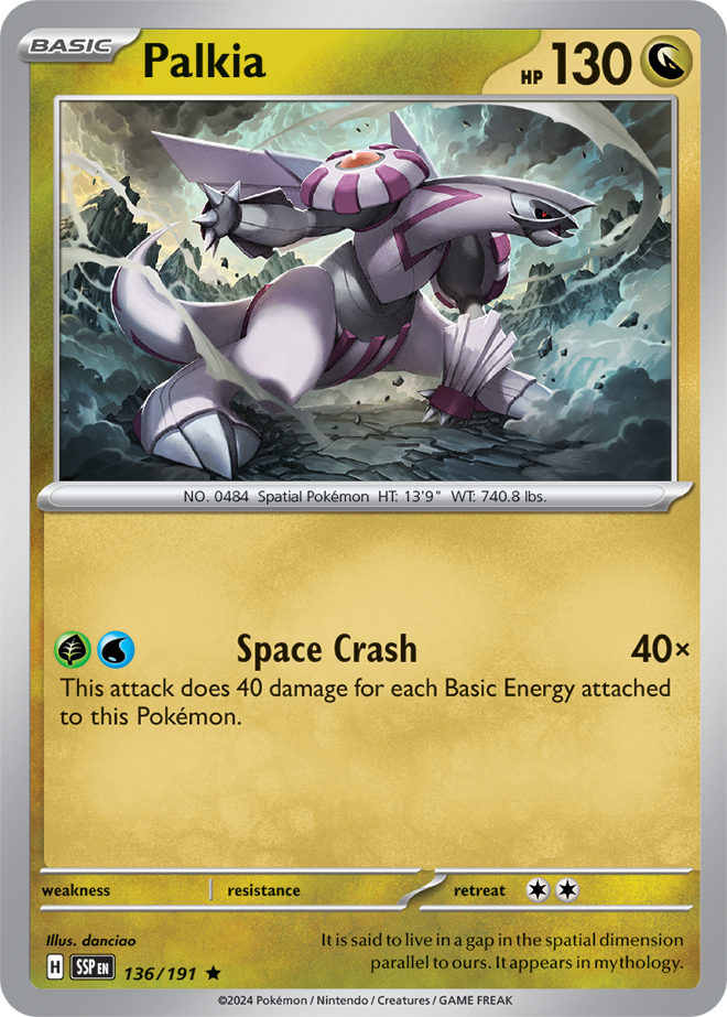 Surging Sparks - 136/191 - Palkia (Holo)