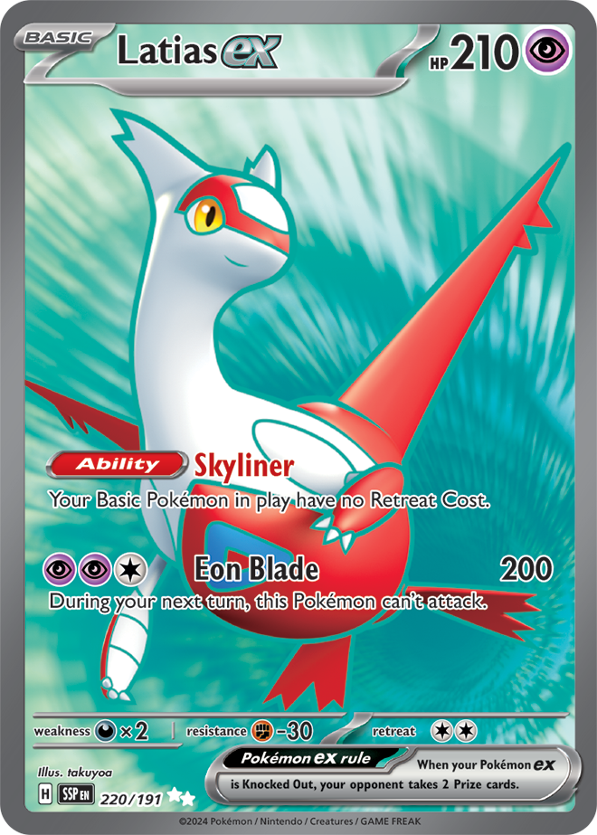 Surging Sparks - 220/191 - Latias ex