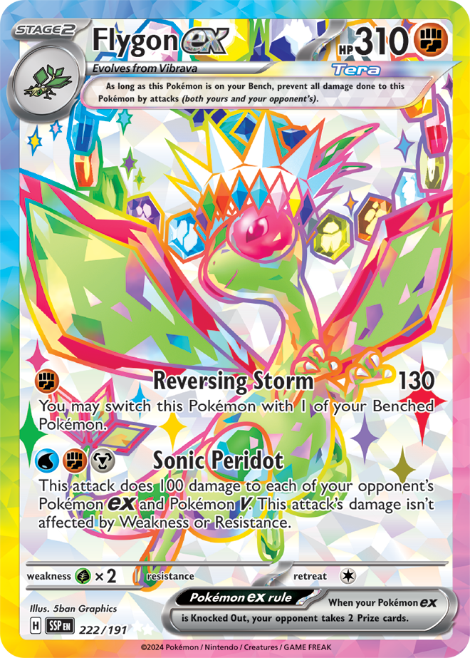 Surging Sparks - 222/191 - Flygon ex