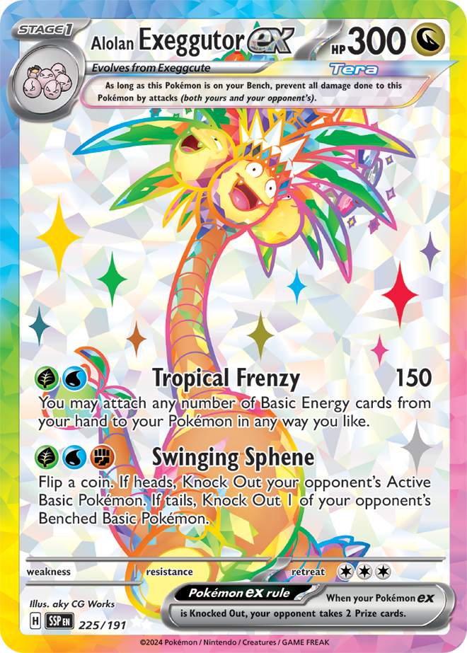 Surging Sparks - 225/191 - Alolan Exeggutor ex