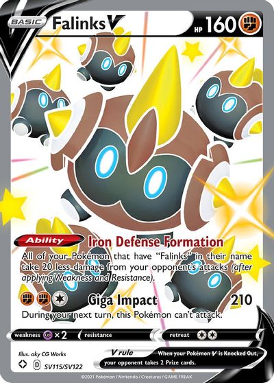 Karta Pokémon - Shining Fates - SV115/SV122 - Falinks V
