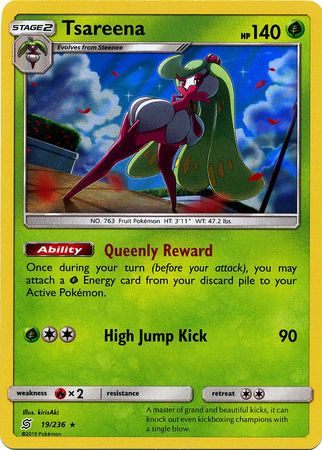 Karta Pokémon - Unified Minds - 019/236 - Tsareena (Holo)