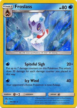 Karta Pokémon - Unified Minds - 038/236 - Froslass (Holo)