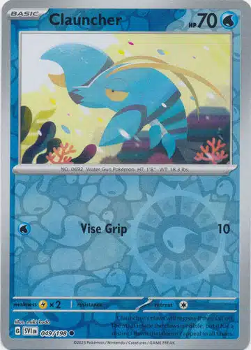 Scarlet & Violet (Reverse Holo) (46) Karta Pokémon - Scarlet & Violet - 049/198 - Clauncher (Reverse Holo) - obrazek 1