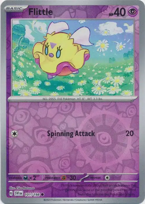 Karta Pokémon - Scarlet & Violet - 101/198 - Flittle (Reverse Holo)