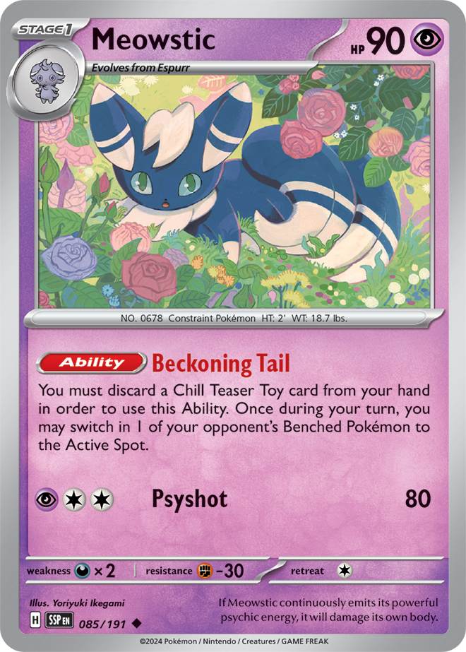 Surging Sparks - 085/191 - Meowstic
