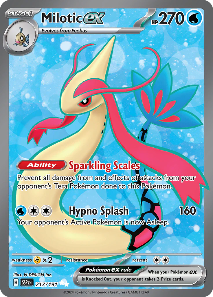 Surging Sparks - 217/191 - Milotic ex
