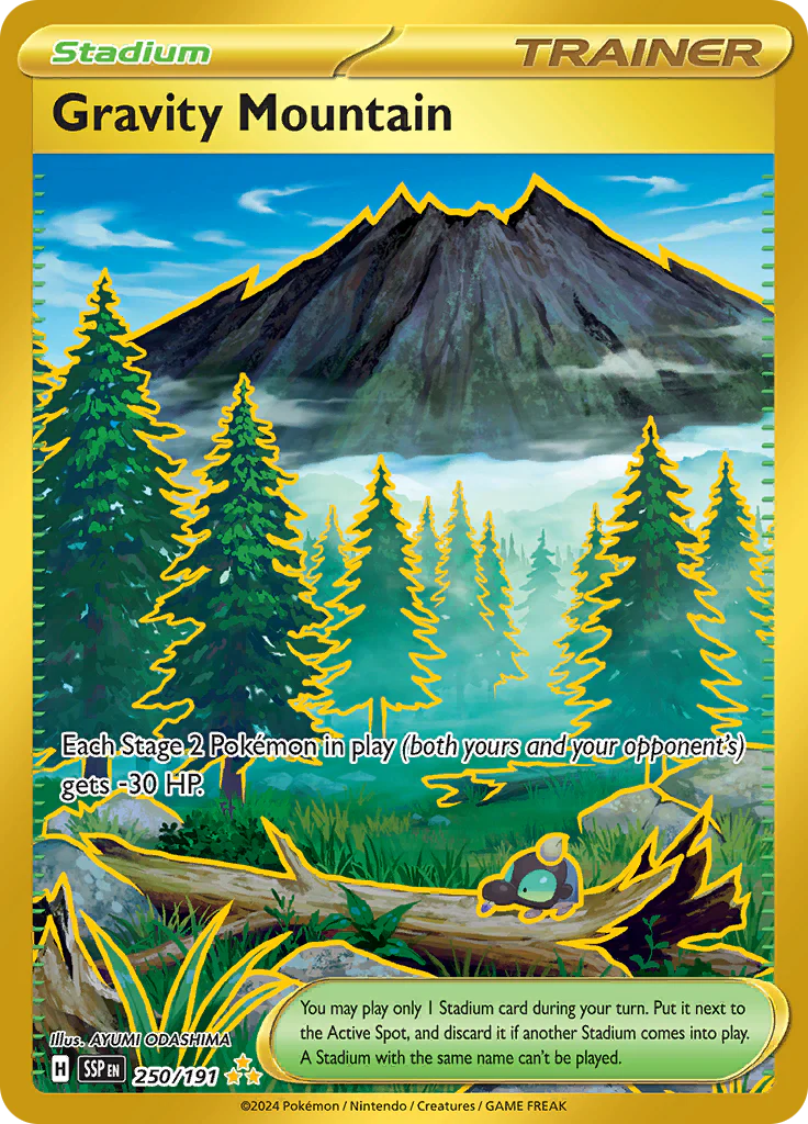 Surging Sparks - 250/191 - Gravity Mountain (złota)