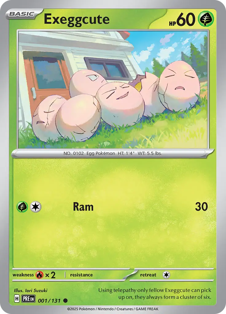Prismatic Evolutions - 001/131 - Exeggcute