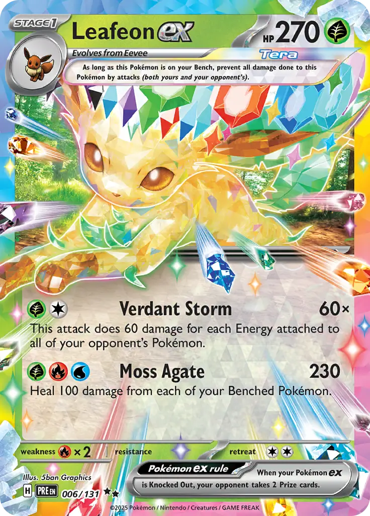 Prismatic Evolutions - 006/131 - Leafeon ex