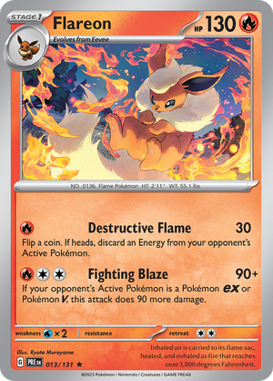 Prismatic Evolutions - 013/131 - Flareon (Holo)